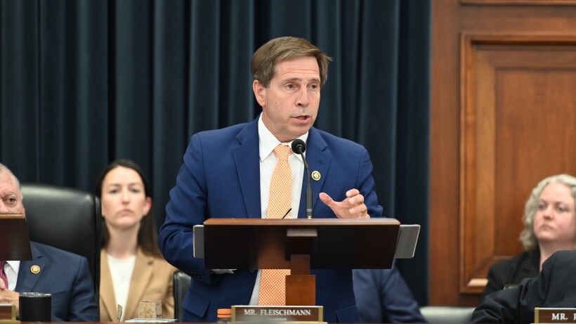 Energy-Water Appropriations Subcommittee Chair Chuck Fleischmann at podium