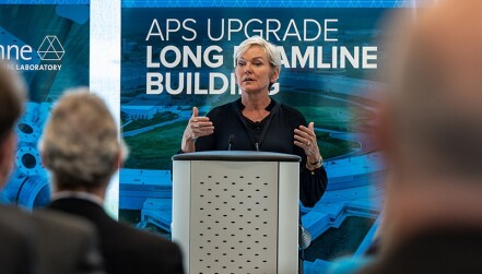 Energy Secretary Jennifer Granholm speaks at Argonne National Lab