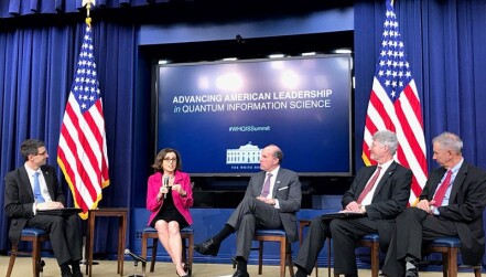 Federal panel at White House summit on quantum information science