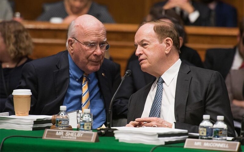 Senate Appropriations Committee Chair Patrick Leahy (D-VT) and Vice Chair Richard Shelby (R-AL)