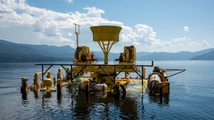 Equipment used to test the acoustic signatures of submarines.