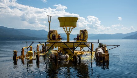 Equipment used to test the acoustic signatures of submarines.