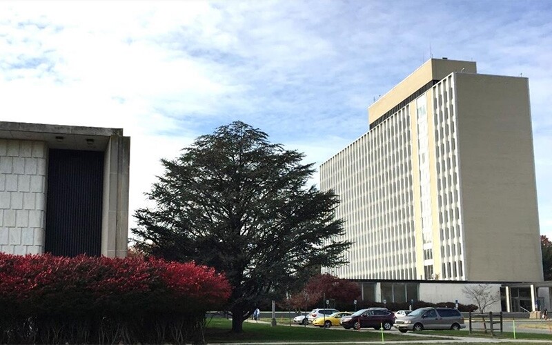 NIST's main administrative building on its campus in Gaithersburg, Maryland