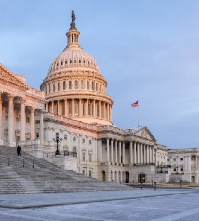 US Capitol at sunrise