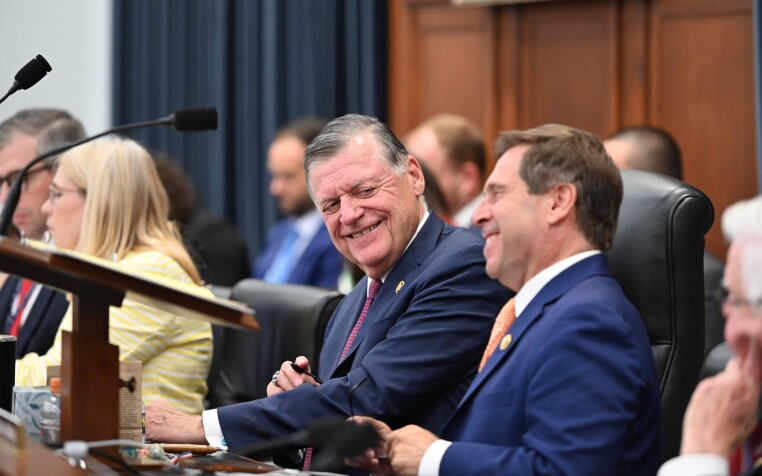 Tom Cole and Chuck Fleischmann at the FY25 Energy Water Bill markup