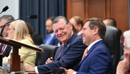 Tom Cole and Chuck Fleischmann at the FY25 Energy Water Bill markup