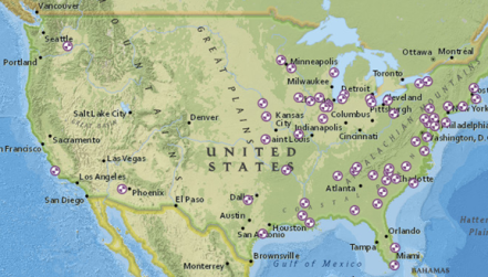 U.S. Nuclear Plant Map