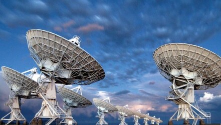 The National Radio Astronomy Observatory’s Very Large Array in New Mexico  (Image credit – NRAO / AUI / NSF)