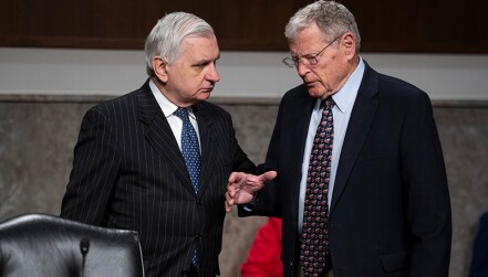 Senate Armed Services Committee Chair Jack Reed (D-RI) and Ranking Member Jim Inhofe (R-OK)