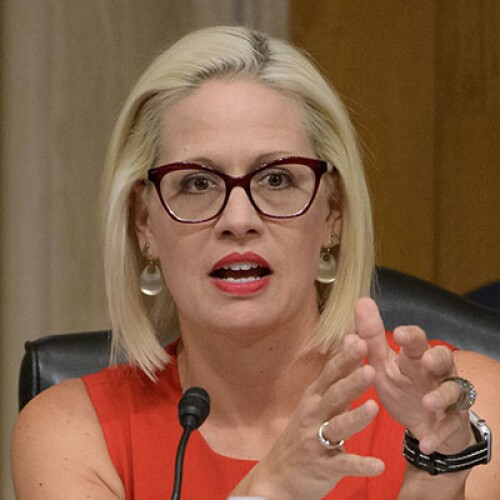 Kyrsten Sinema at a Senate Aviation and Space Subcommittee Hearing