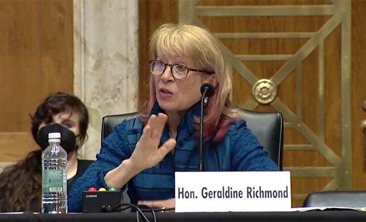 Geri Richmond testifies