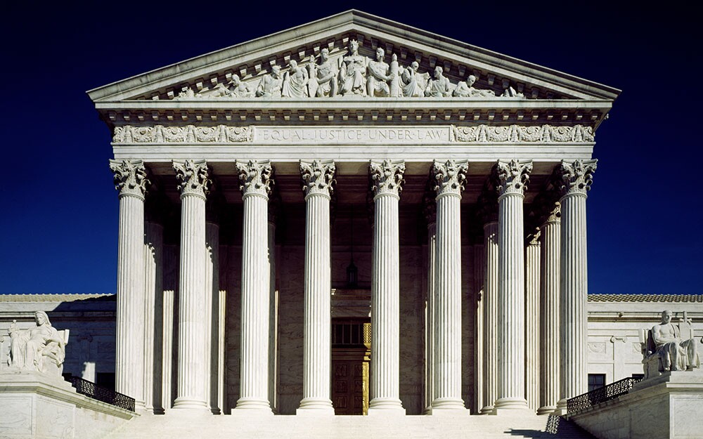 Exterior of the Supreme Court building