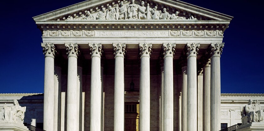 Exterior of the Supreme Court building