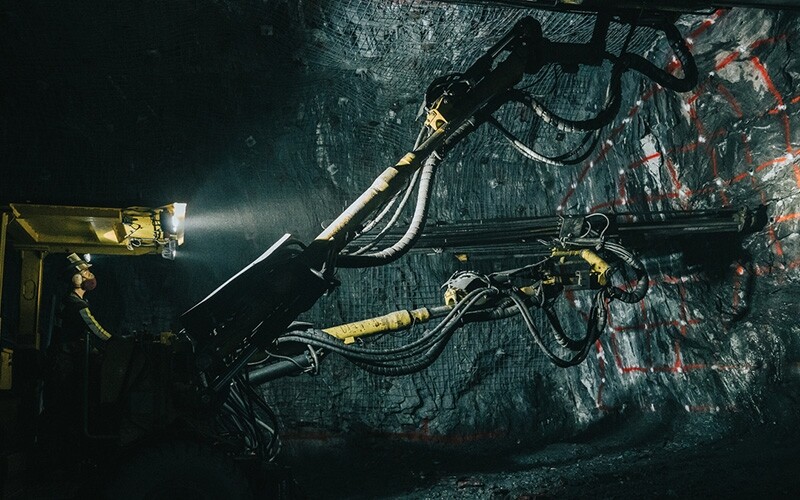 Excavation at the Sanford Underground Research Laboratory, where detectors for the flagship Deep Underground Neutrino Experiment will be installed.