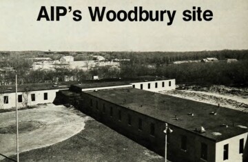 AIP's Woodbury site, from Physics Today