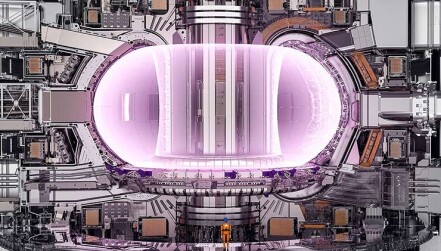 An illustration of the ITER tokamak