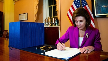 Pelosi signs Infrastructure Act