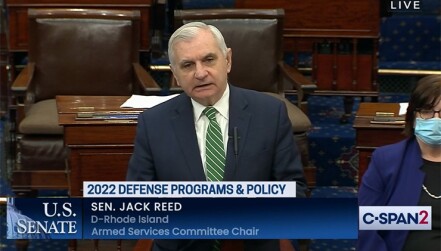 Senator Jack Reed speaks