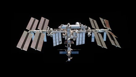 The International Space Station pictured from the SpaceX Crew Dragon Endeavour on Nov. 8, 2021.