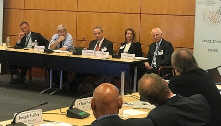 NASA leadership panel at a Space Studies Board meeting