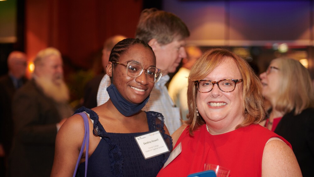 TEAM-UP Together scholar, Destiny Howell, and AIPF’s Director of Strategy and Research, Rebecca Stefanon

